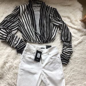 Jeans and crop top set